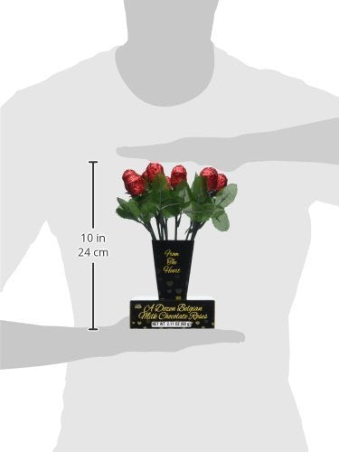 One Dozen Belgian Milk Chocolate Roses in Gift Box