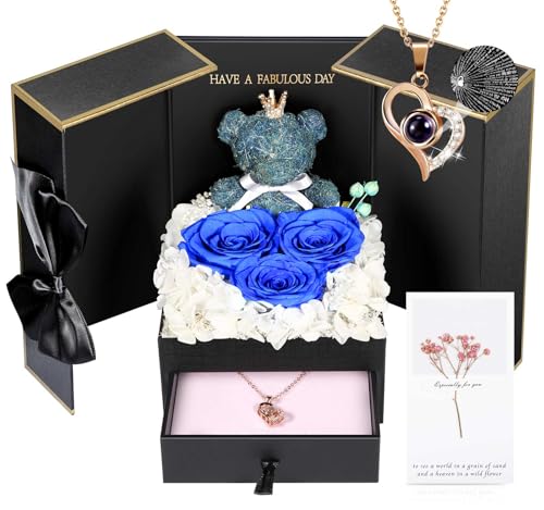 Preserved Rose & Necklace Gift SetPreserved Rose & Necklace Gift Set