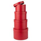4-Piece Round Gift Box Set with Lids