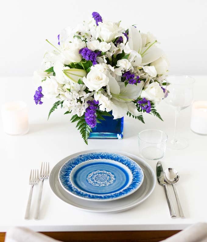 Blue Sympathy Bouquet Arrangement