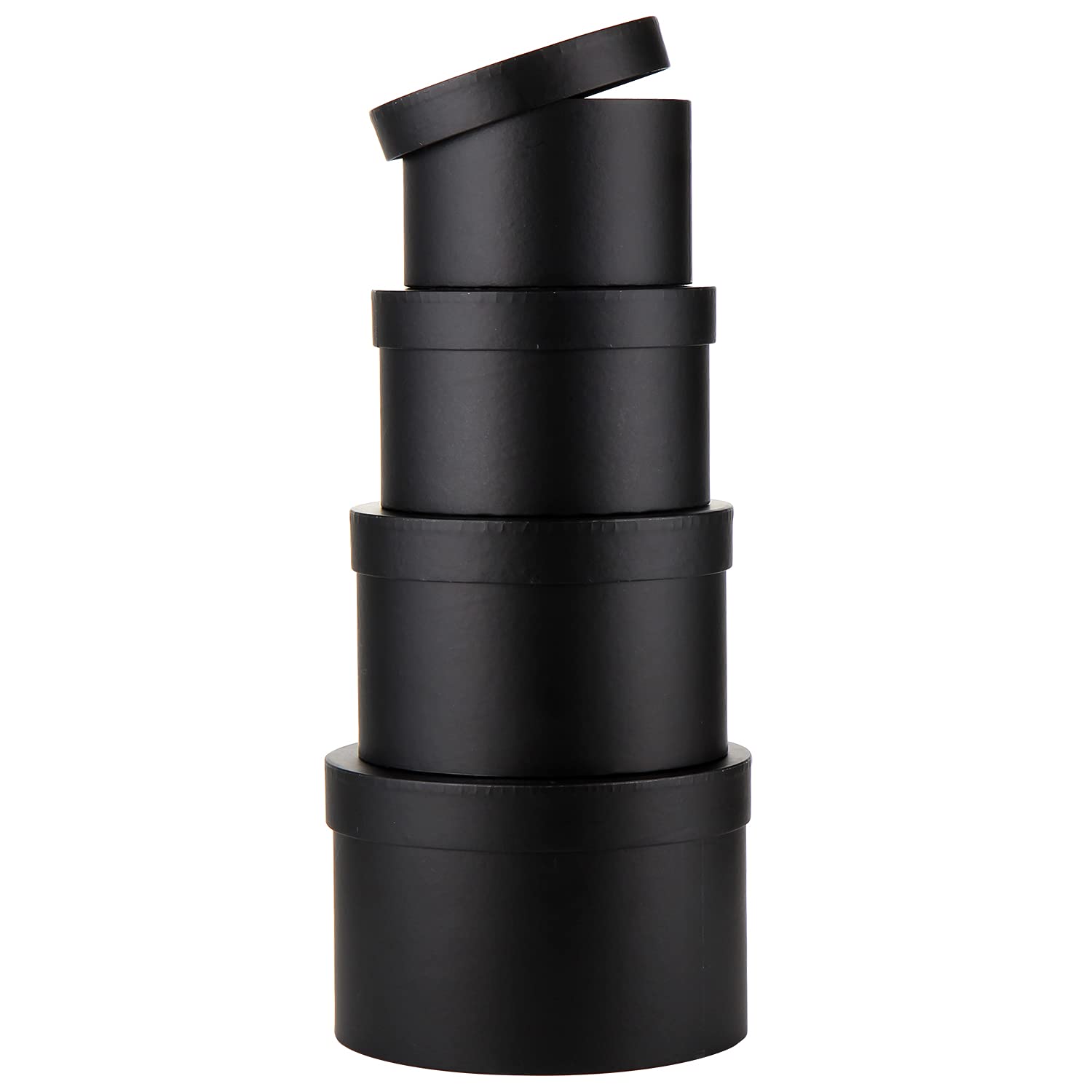 4-Piece Round Gift Box Set with Lids