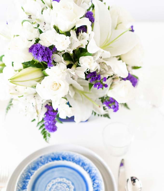 Blue Sympathy Bouquet Arrangement