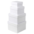 4-Piece Round Gift Box Set with Lids