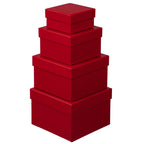 4-Piece Round Gift Box Set with Lids