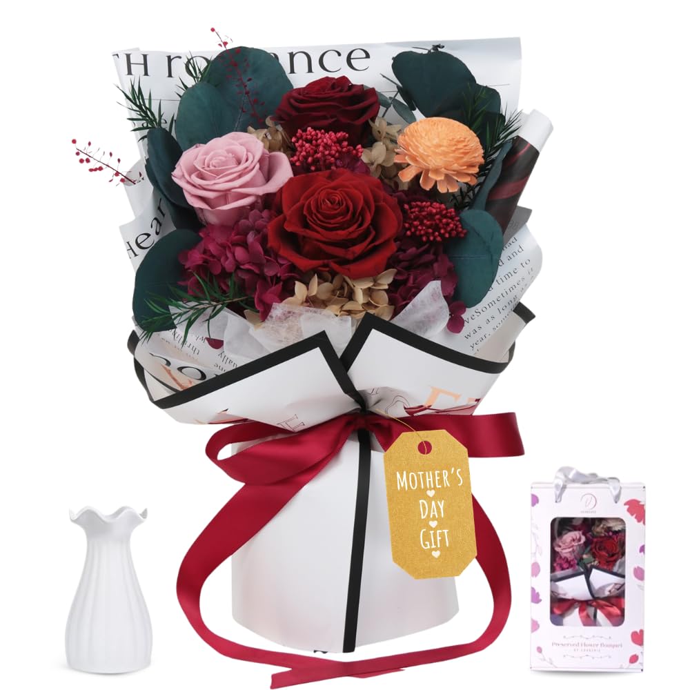 Vaanshie Premium Preserved Flower Bouquet Ideal for Mother's Day Gifting