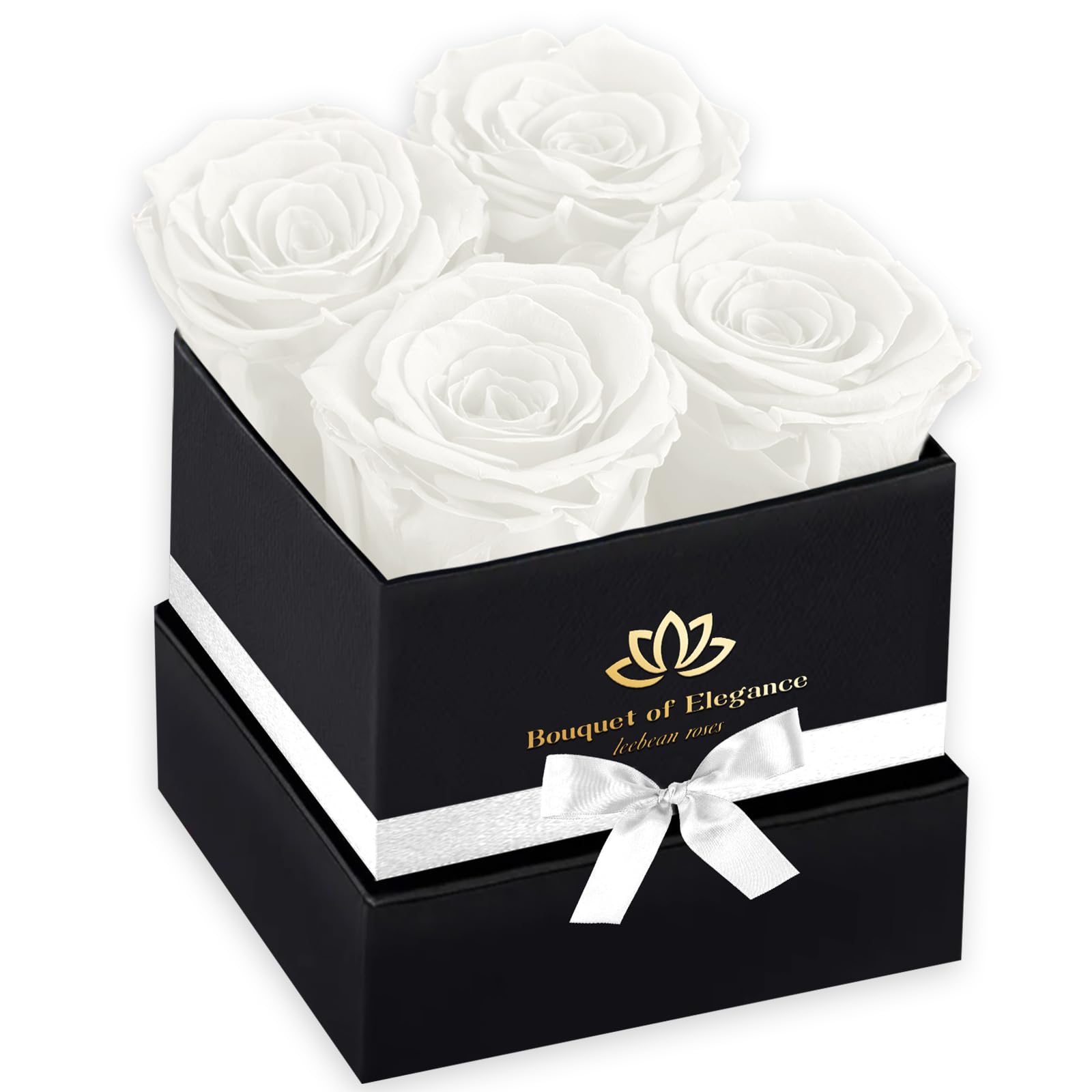 Leebean Forever Flowers Roses in A Box,Real Preserved Flowers,Preserved Roses,Preserved Flowers