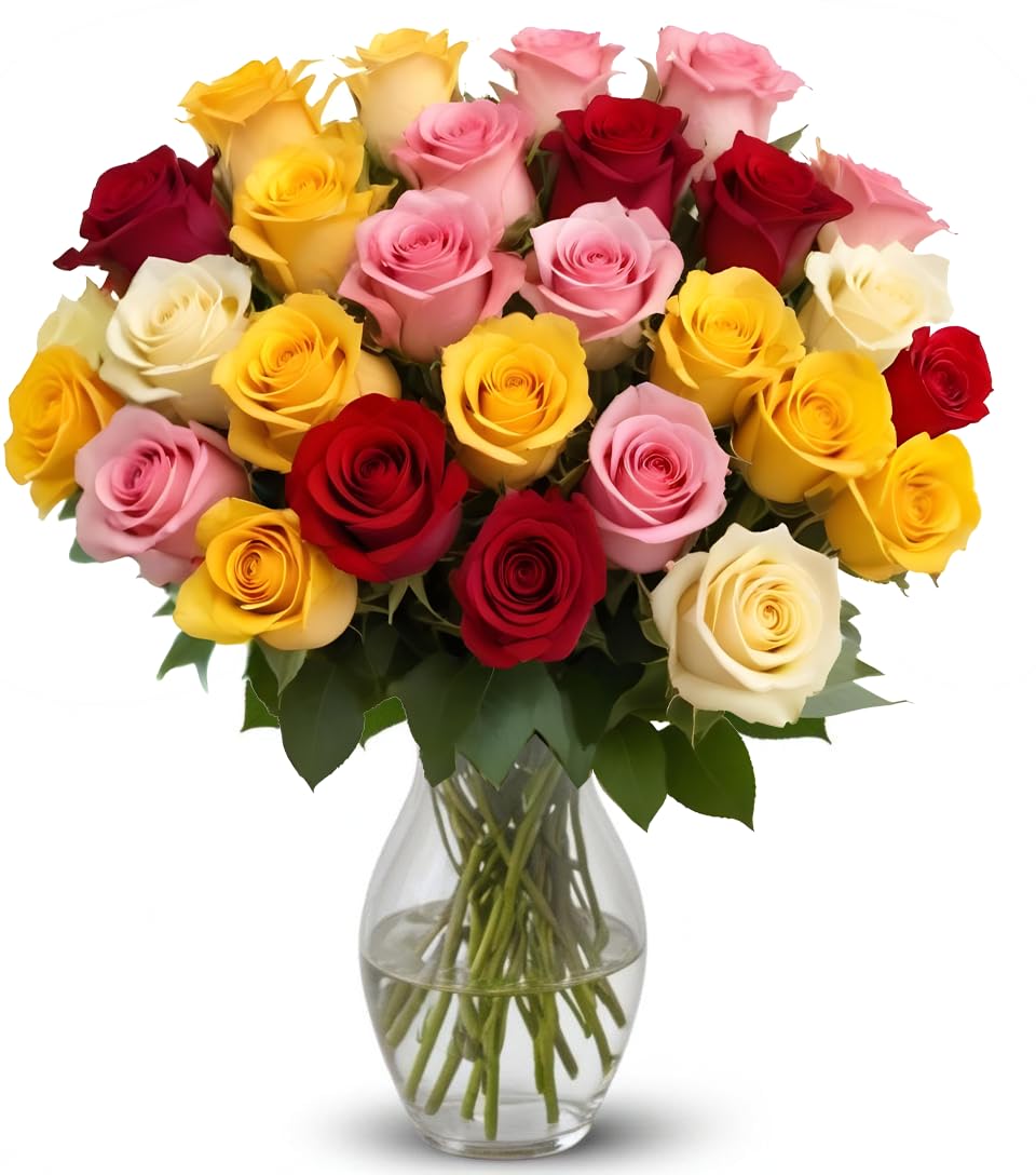 Assorted Fresh Rose Bouquet