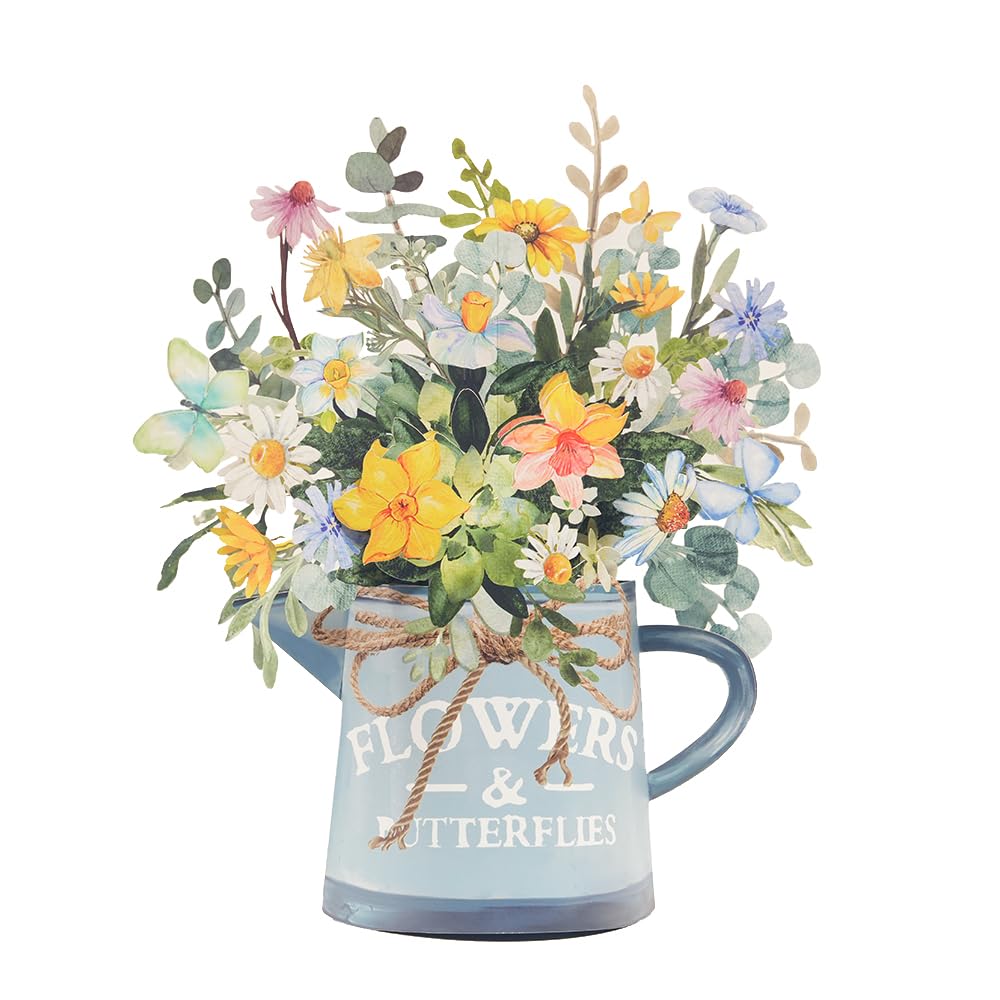 Floral Eucalyptus Pop-Up Bouquet Greeting Card