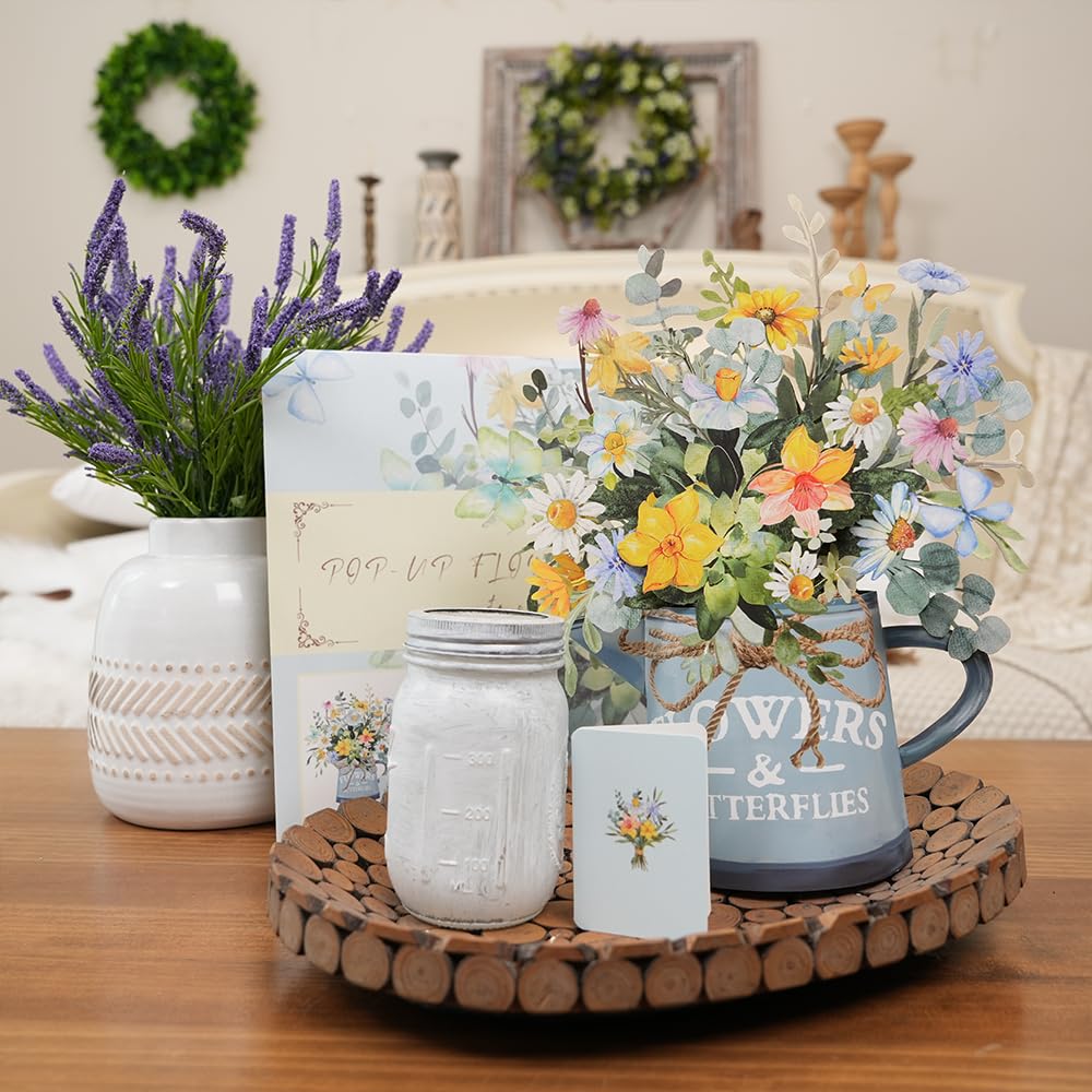 Floral Eucalyptus Pop-Up Bouquet Greeting Card