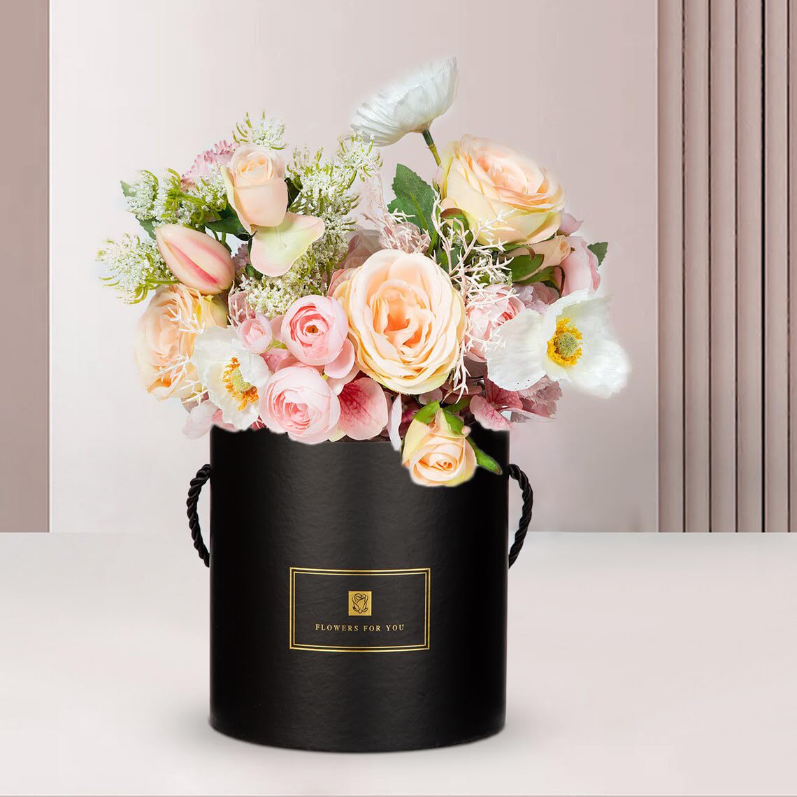 3-Piece Round Nesting Gift Box Set for Flower Arrangements