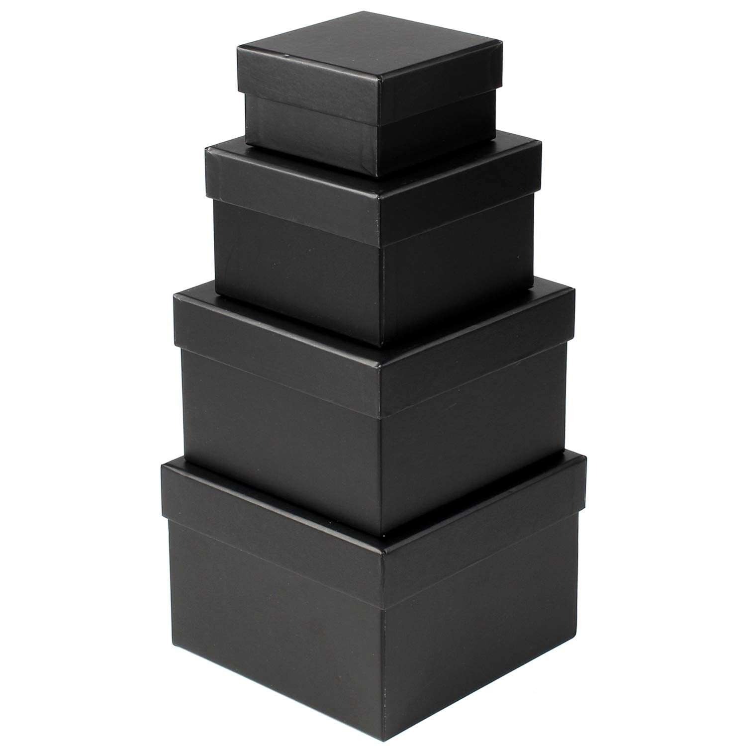4-Piece Round Gift Box Set with Lids