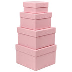 4-Piece Round Gift Box Set with Lids