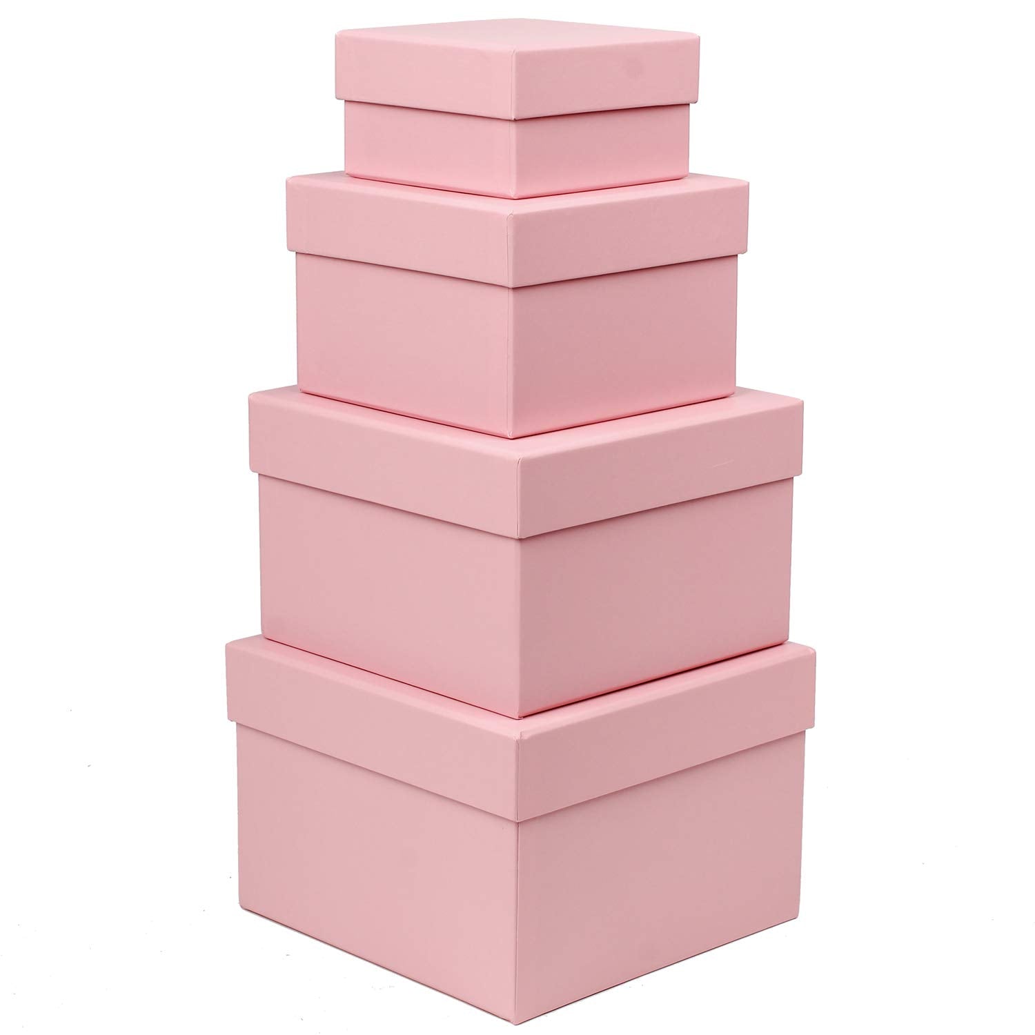 4-Piece Round Gift Box Set with Lids