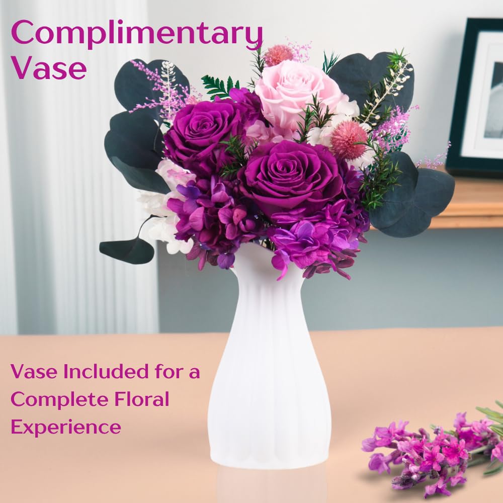 Vaanshie Premium Preserved Flower Bouquet Ideal for Mother's Day Gifting