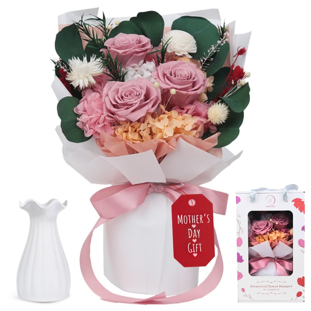 Vaanshie Premium Preserved Flower Bouquet Ideal for Mother's Day Gifting
