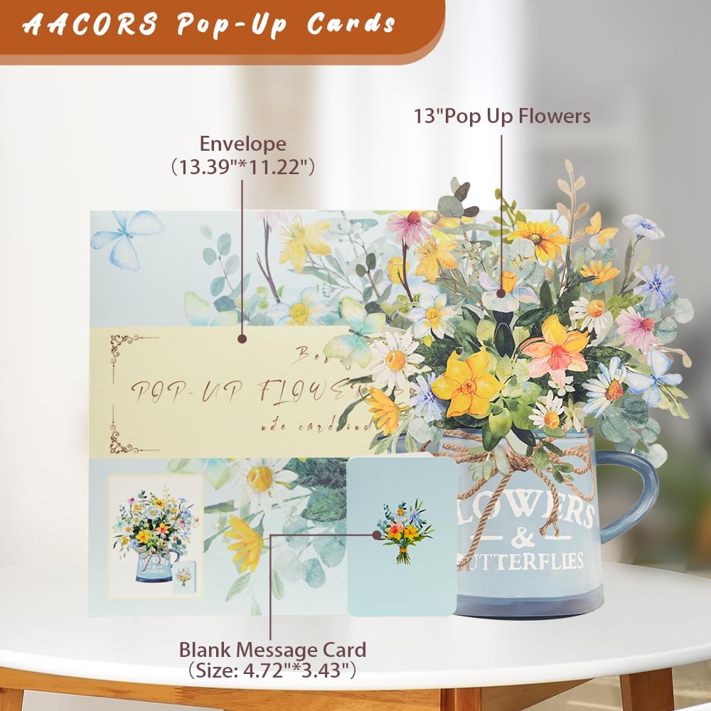 Floral Eucalyptus Pop-Up Bouquet Greeting Card