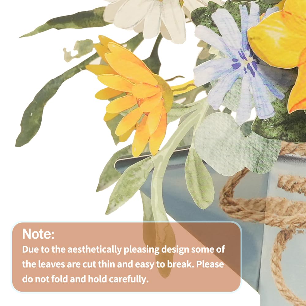 Floral Eucalyptus Pop-Up Bouquet Greeting Card