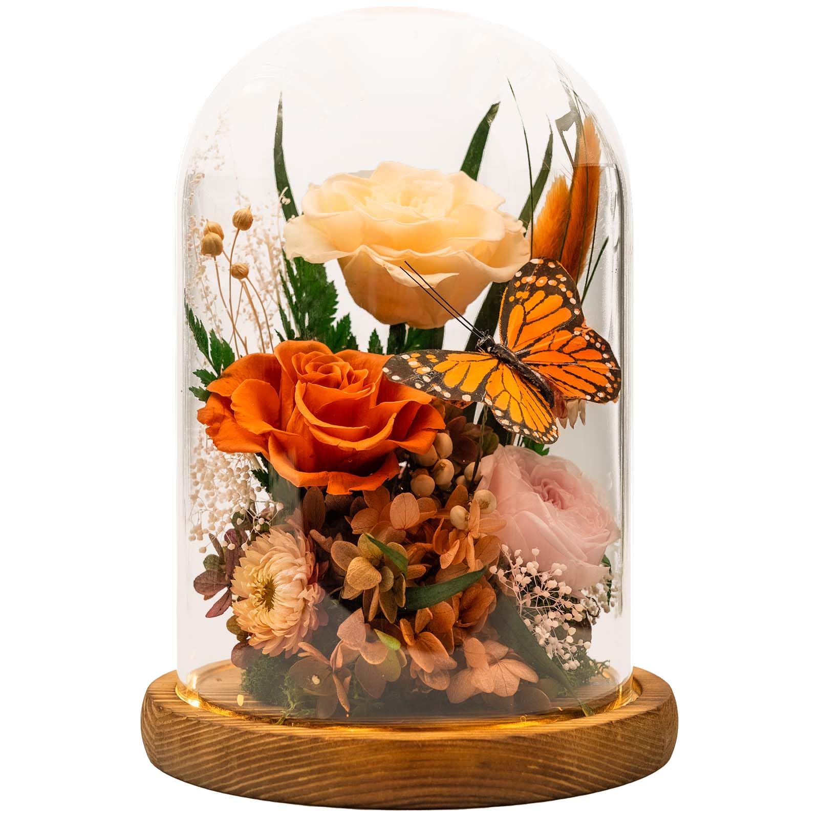 Eternal Flower Gift with Butterfly for Mom & Her