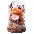 Preserved Rose in Glass Dome Gift Decor