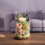 Preserved Rose in Glass Dome Gift Decor