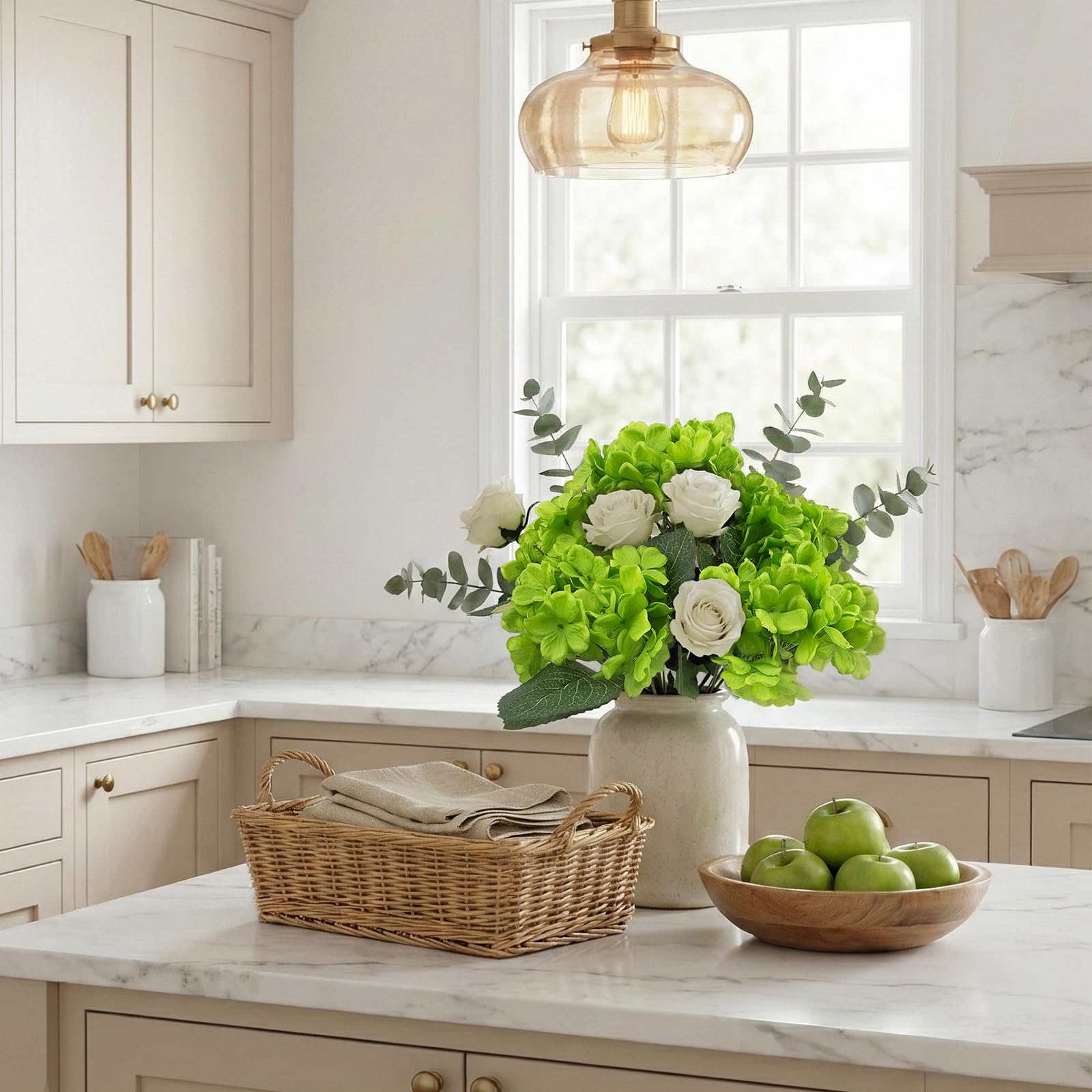 Artificial Hydrangea Bouquet with Long Stems