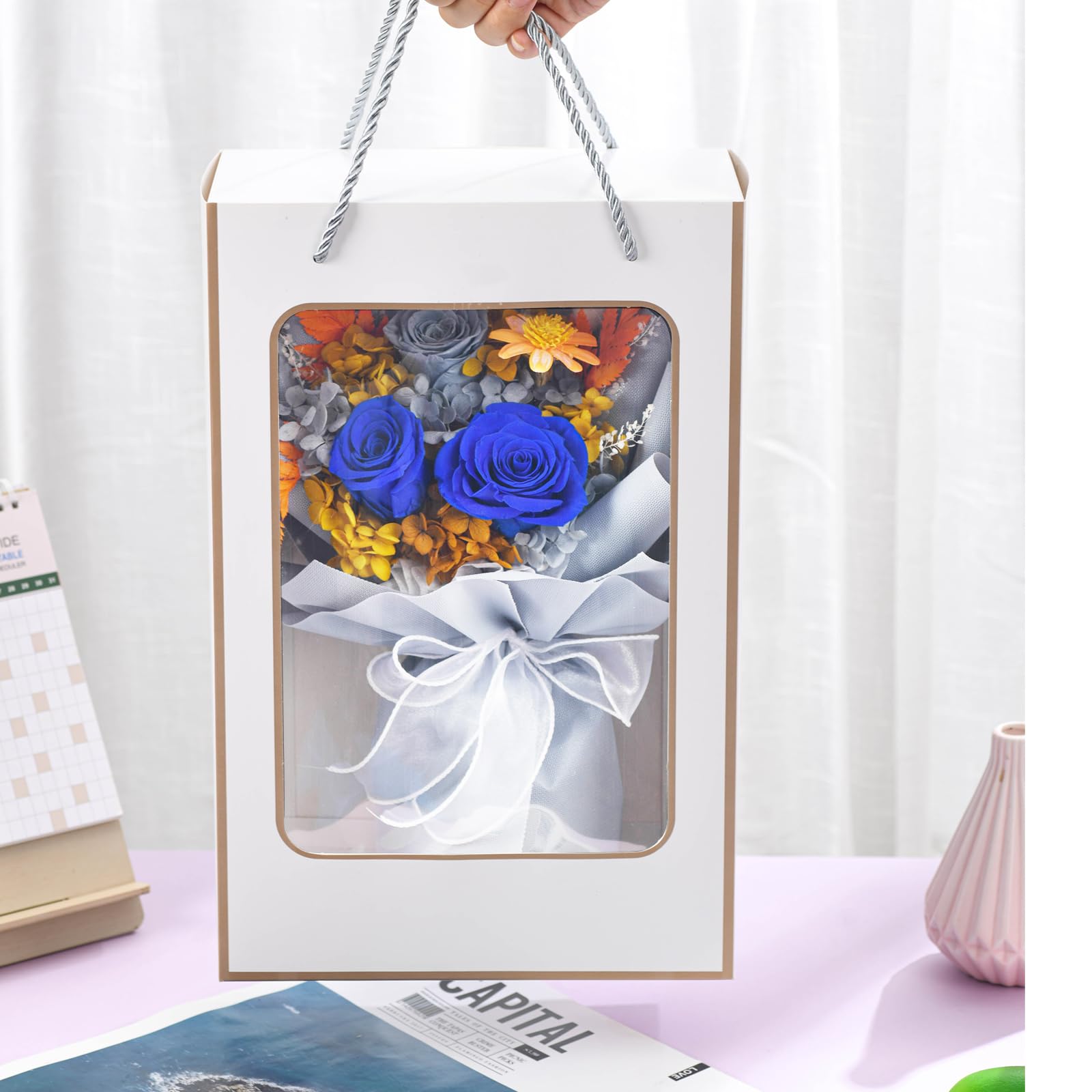 Preserved Rose Bouquet Gift for Her & Mom