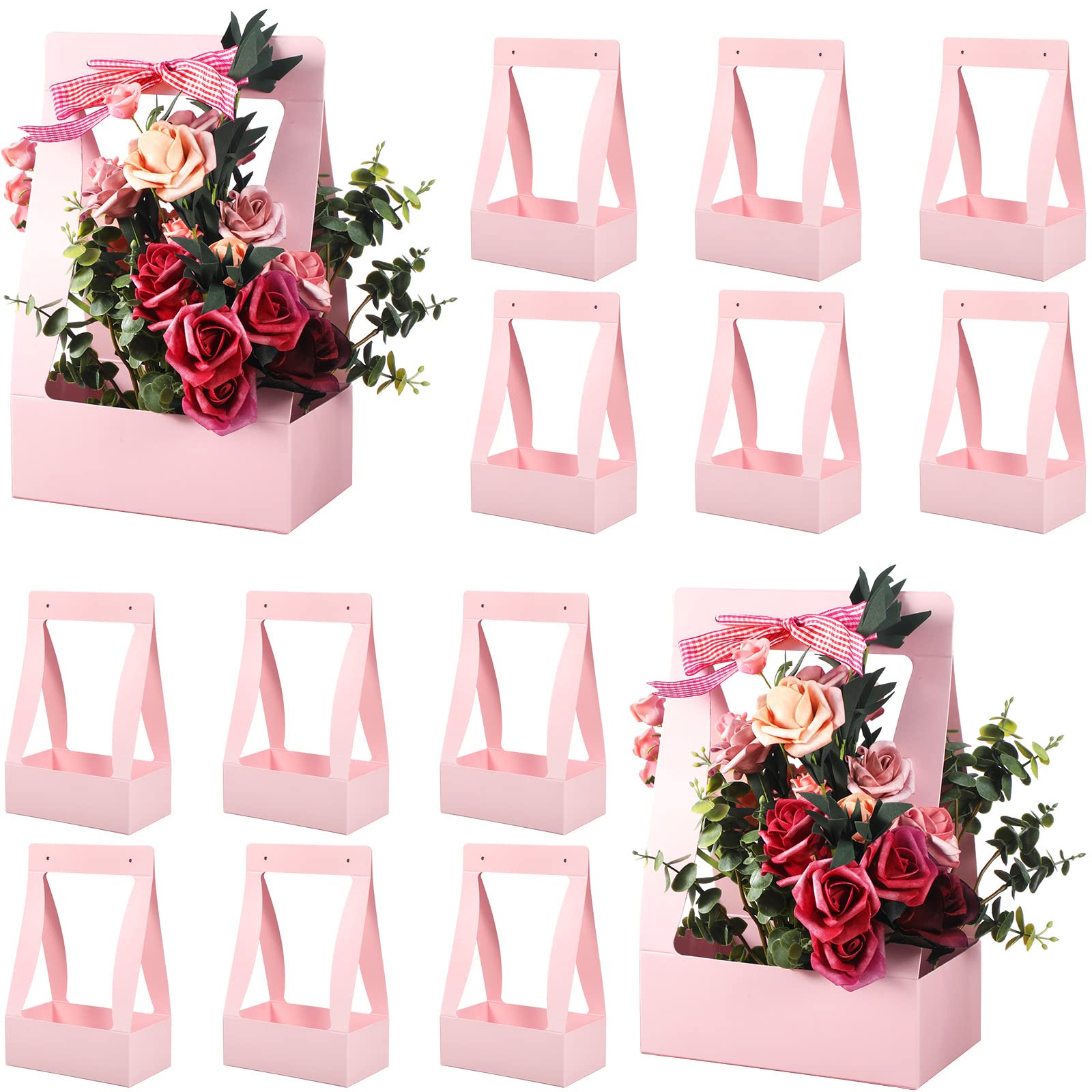 Pink Floral Gift Boxes for Bouquet Arrangements