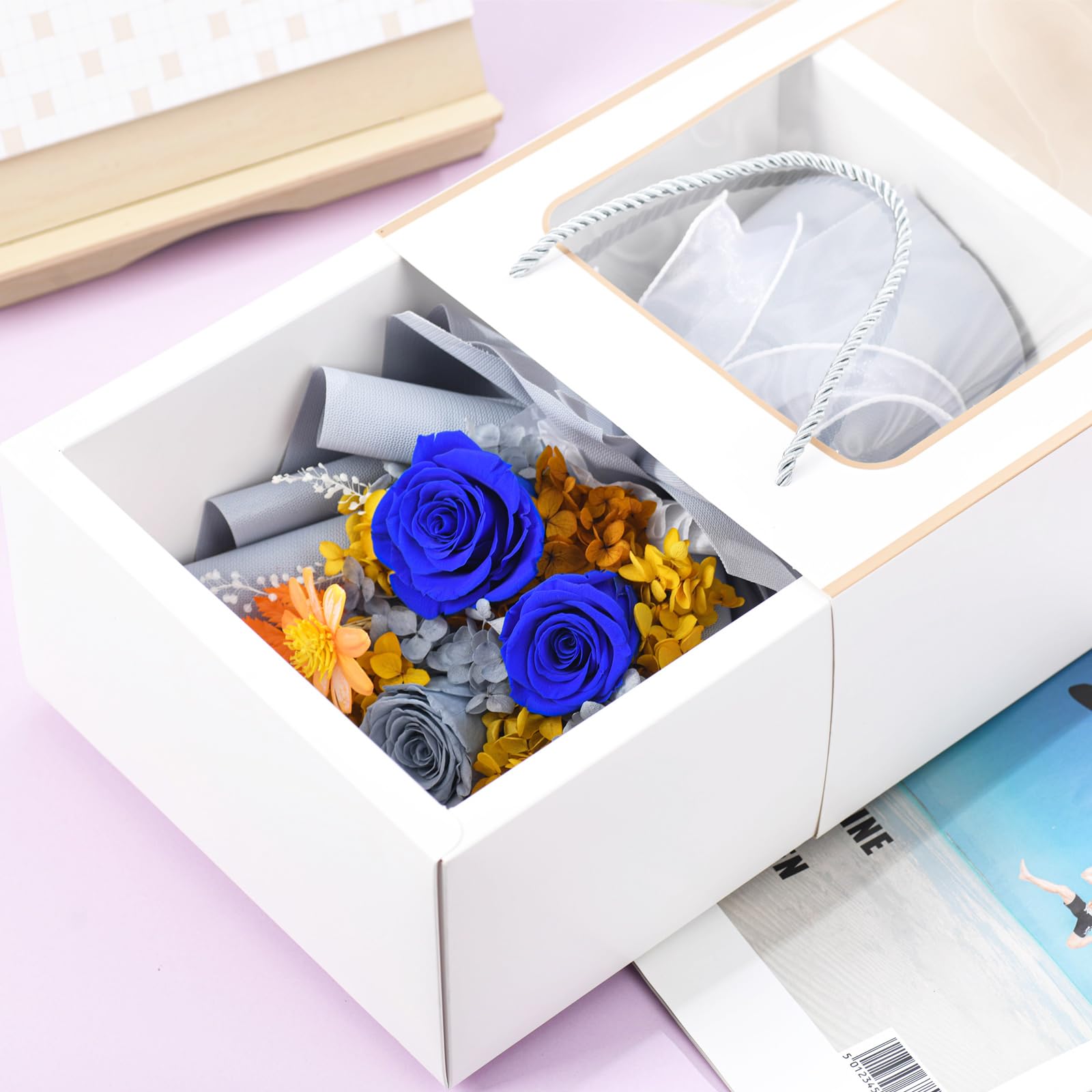 Preserved Rose Bouquet Gift for Her & Mom