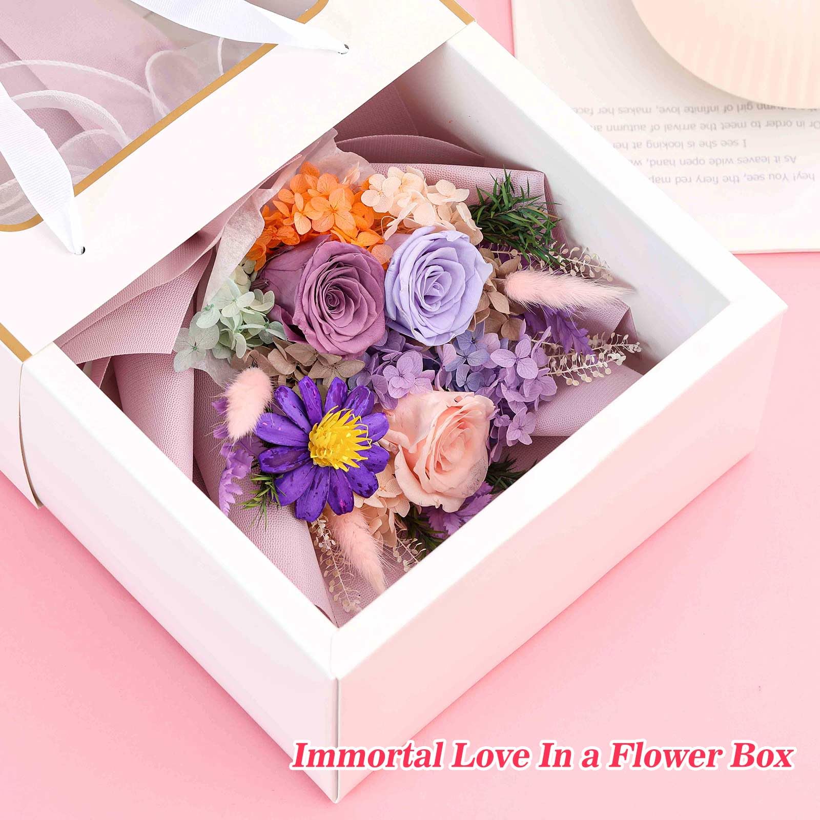 Preserved Rose Bouquet Gift for Mother & Her