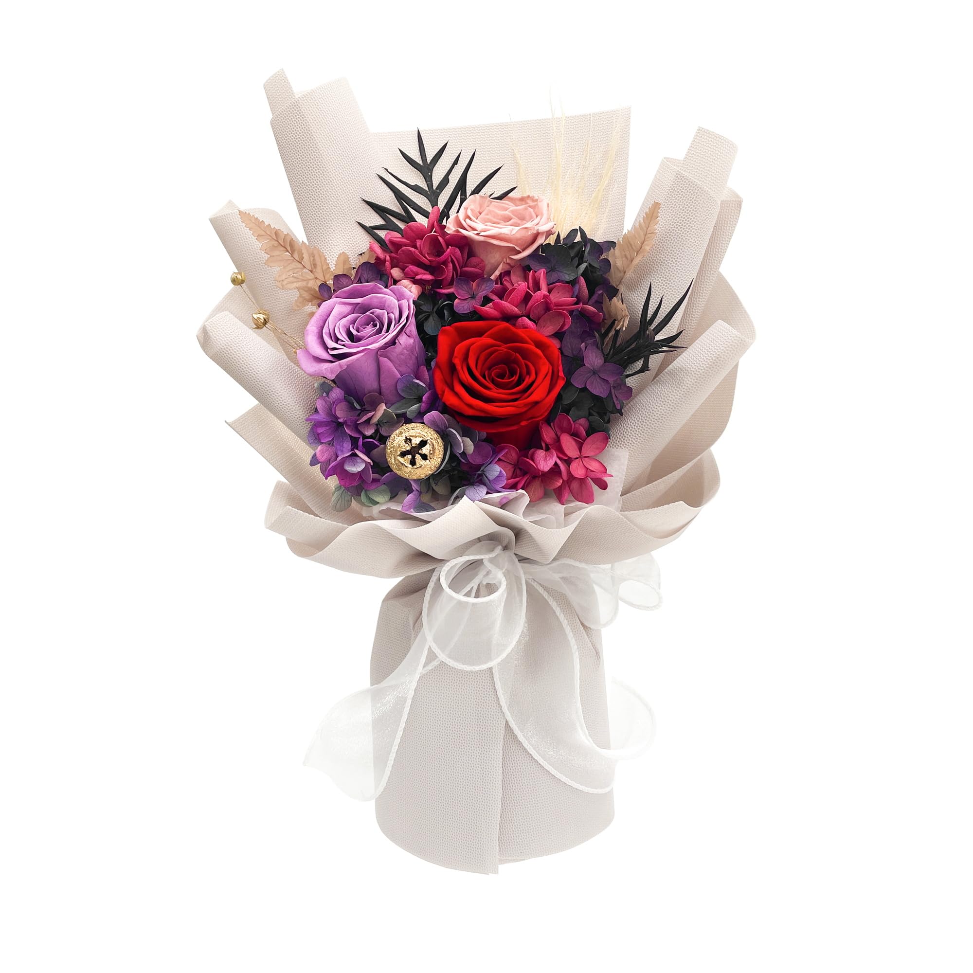 Preserved Rose Bouquet Gift Box for Women & Mom
