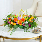 Artificial Tulip & Dahlia Table Centerpiece Decor