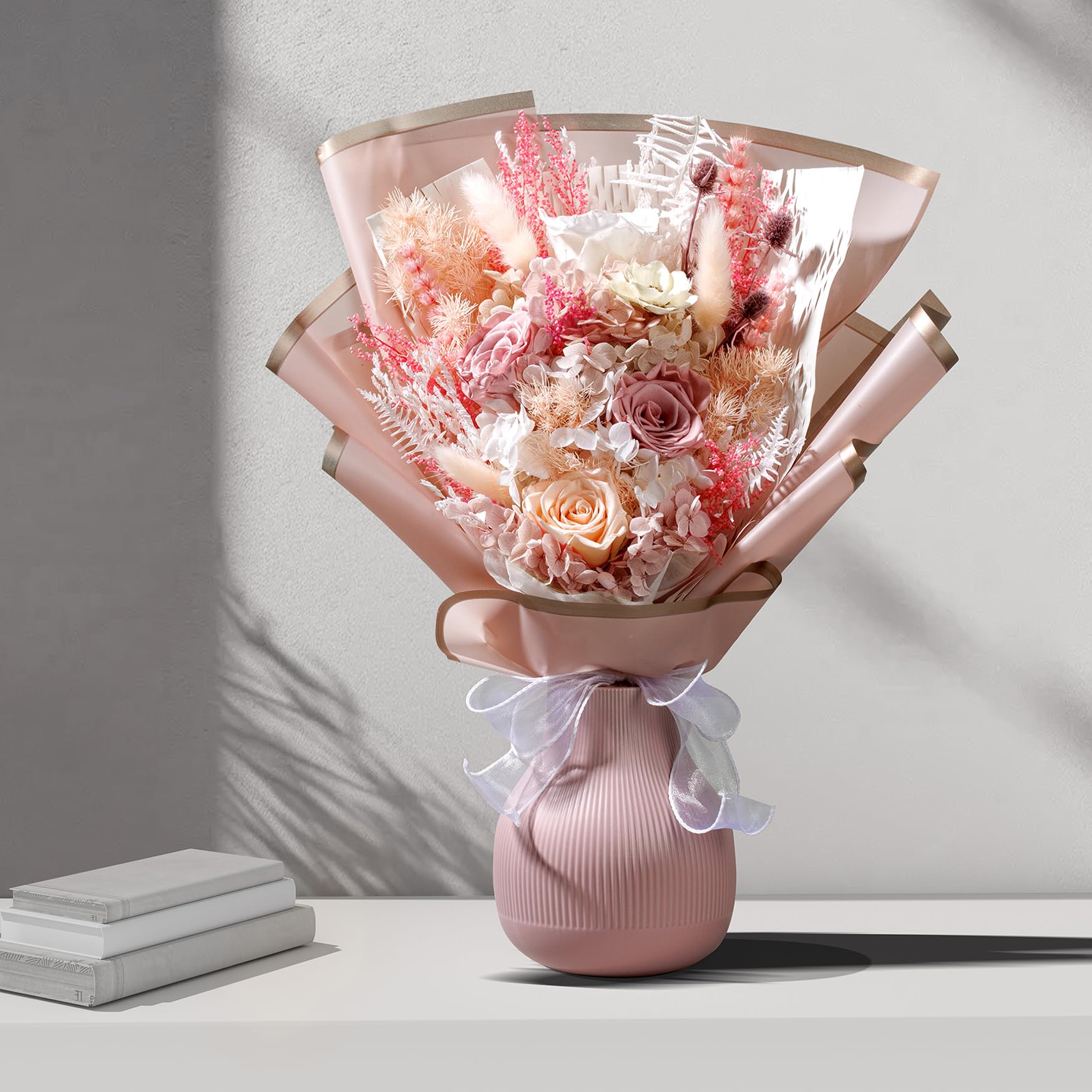 Bonsion Christmas Flowers Bouquets Gifts for Women