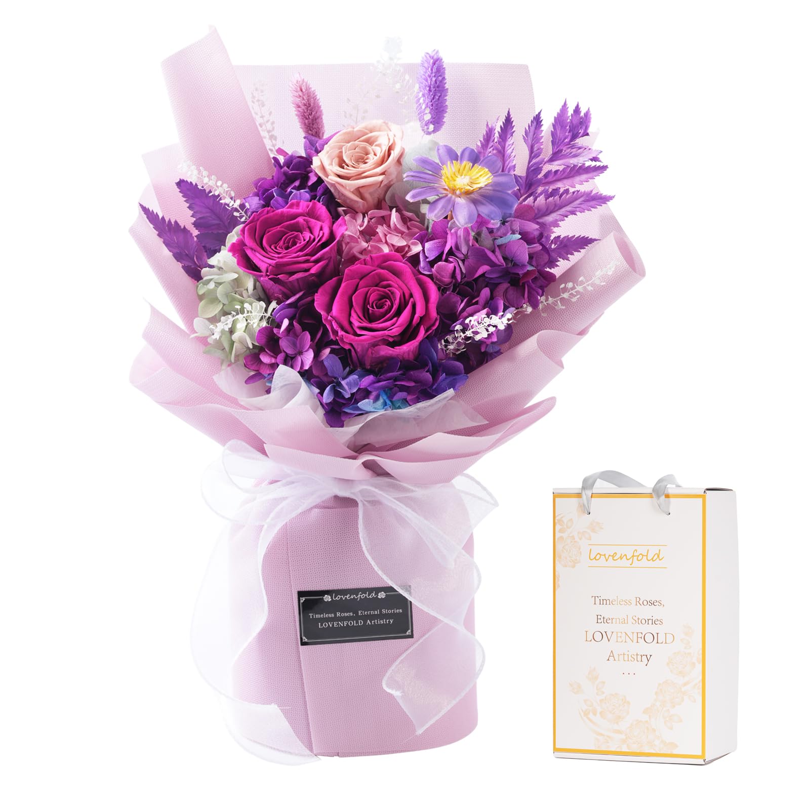 Preserved Rose Bouquet Gift for Her & Mom