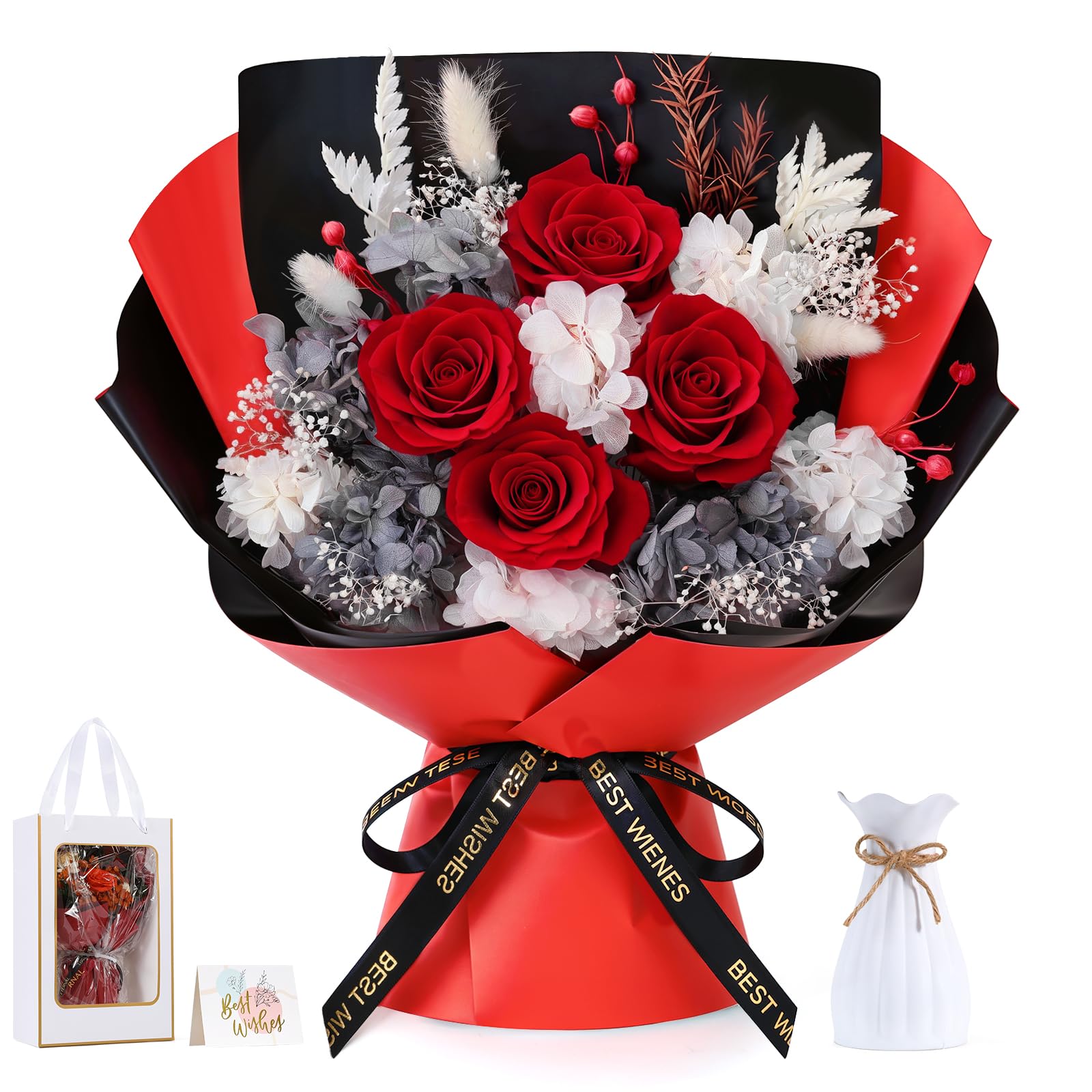 Preserved Flower Bouquet Gift Box for Mom & Her