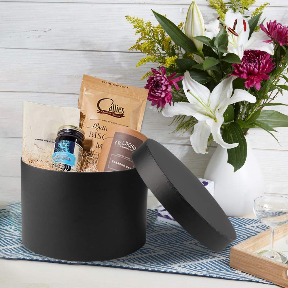 4-Piece Round Gift Box Set with Lids