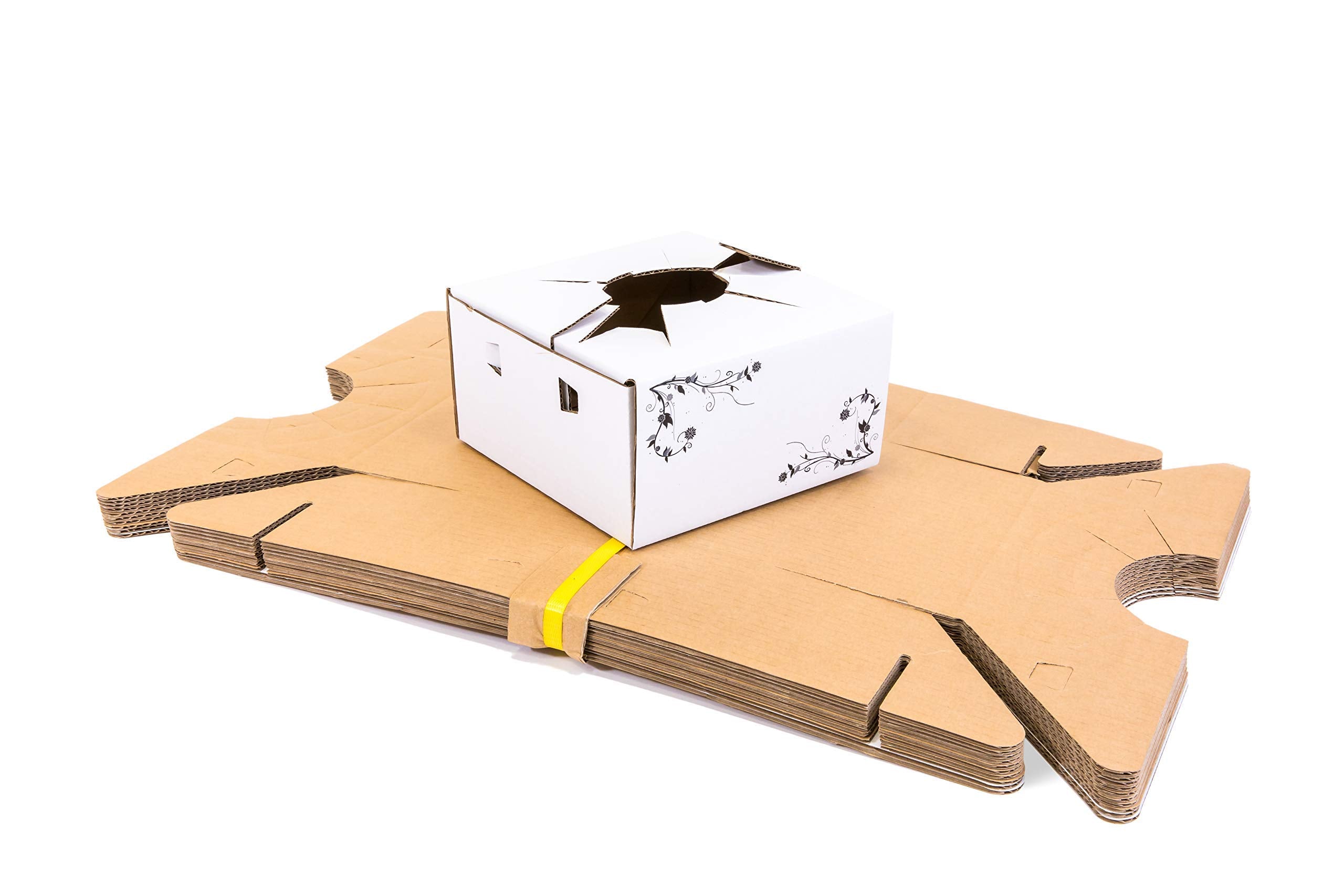 Cardboard Boxes for Delivery - Vase Boxes (8"x 8"x 4") - Sell in Bundle of 10 or 50