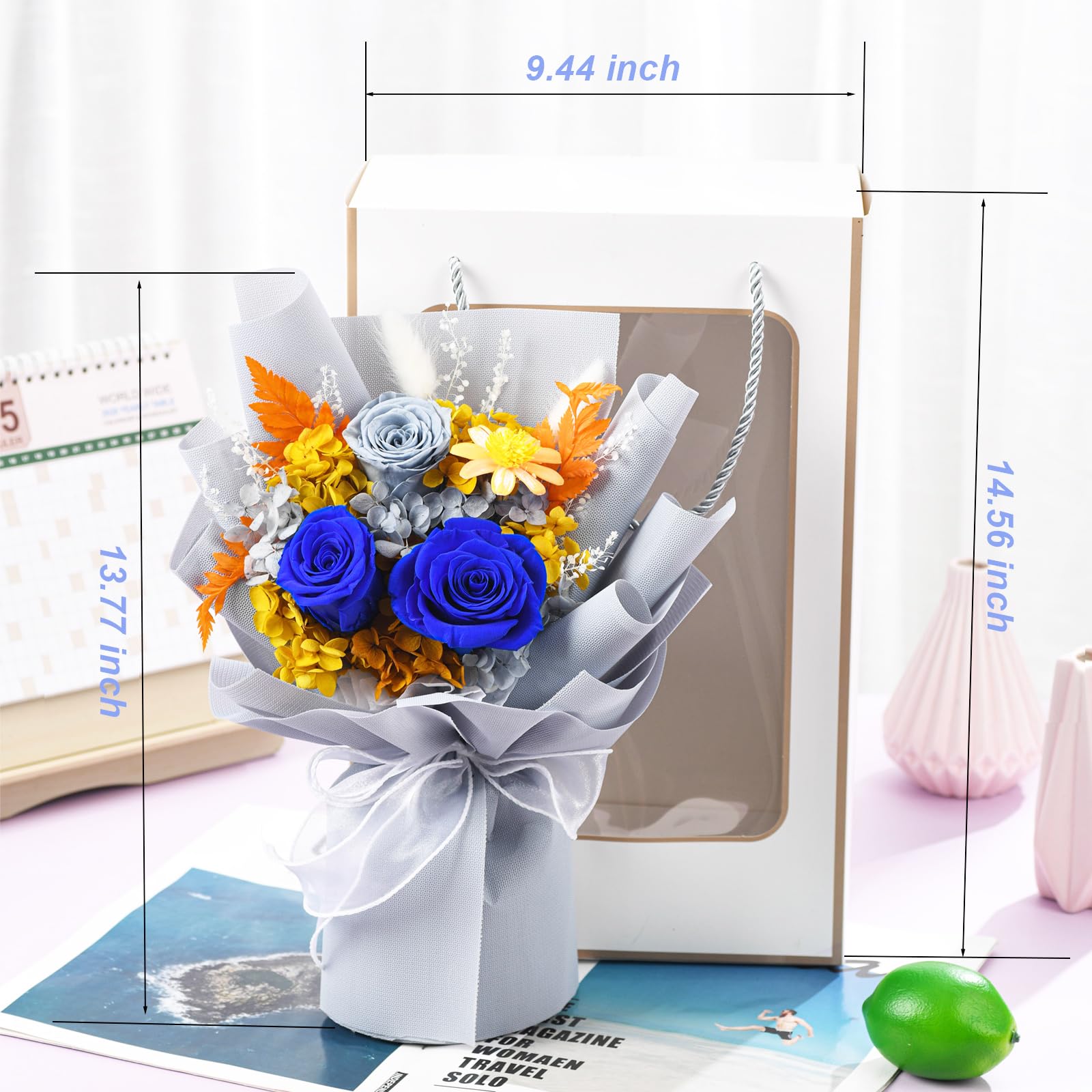 Preserved Rose Bouquet Gift for Her & Mom
