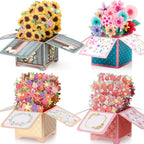 3D Pop-Up Greeting Card with Envelope & Note Card