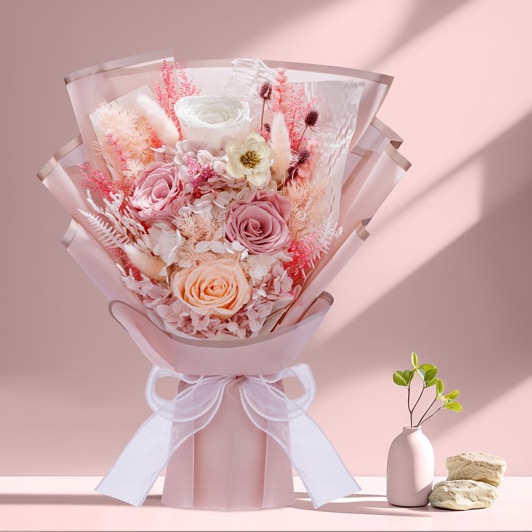 Bonsion Christmas Flowers Bouquets Gifts for Women