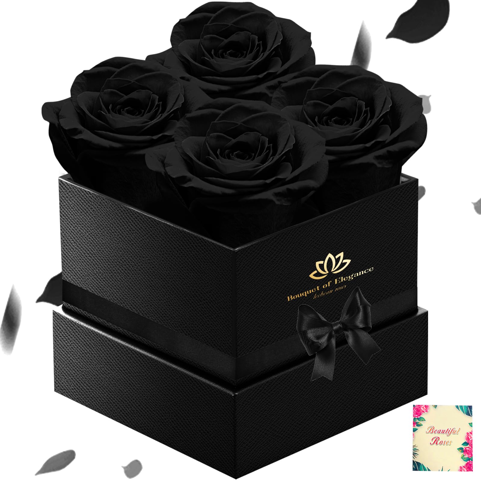 Leebean Forever Flowers Roses in A Box,Real Preserved Flowers,Preserved Roses,Preserved Flowers