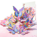 3D Butterfly Floral Greeting Card with Gold Foil Details