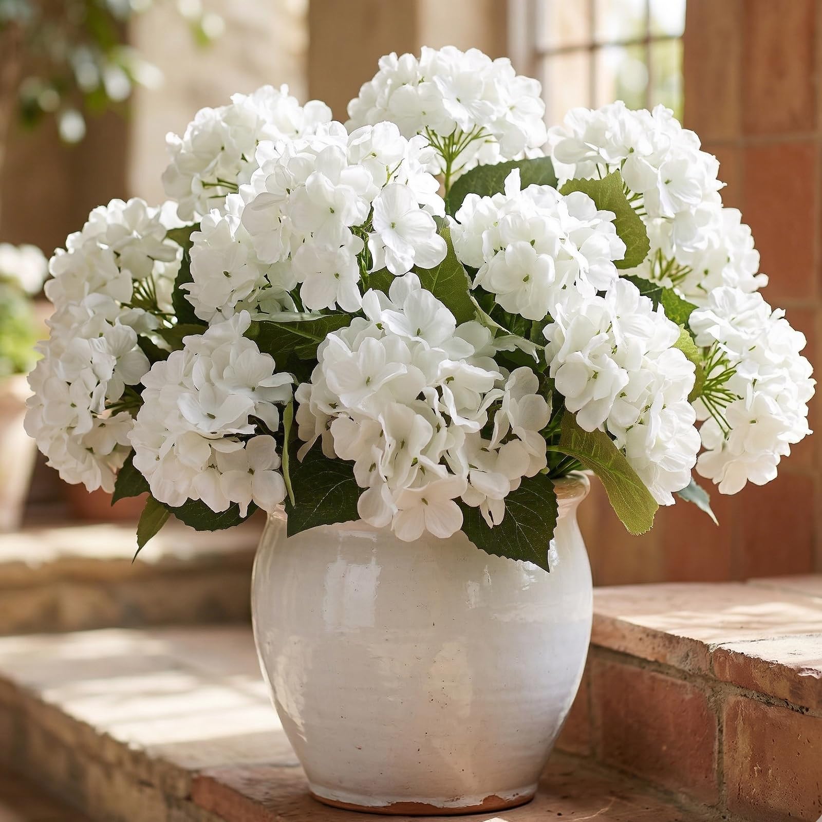Artificial Hydrangea Bouquet with Long Stems