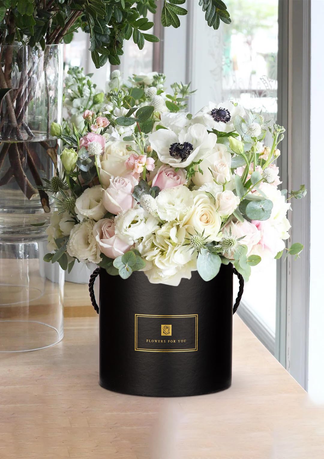 3-Piece Round Nesting Gift Box Set for Flower Arrangements