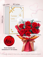 7-Piece Preserved Rose Bouquet Gift Set