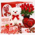 Valentine’s Chocolate & Rose Gift Box