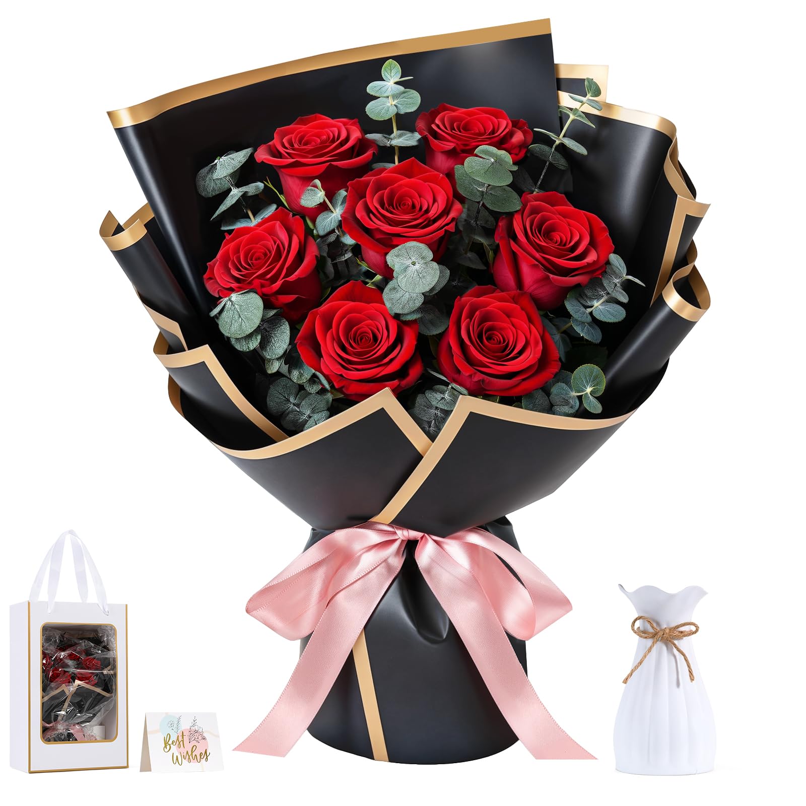 Preserved Flower Bouquet Gift Box for Mom & Her