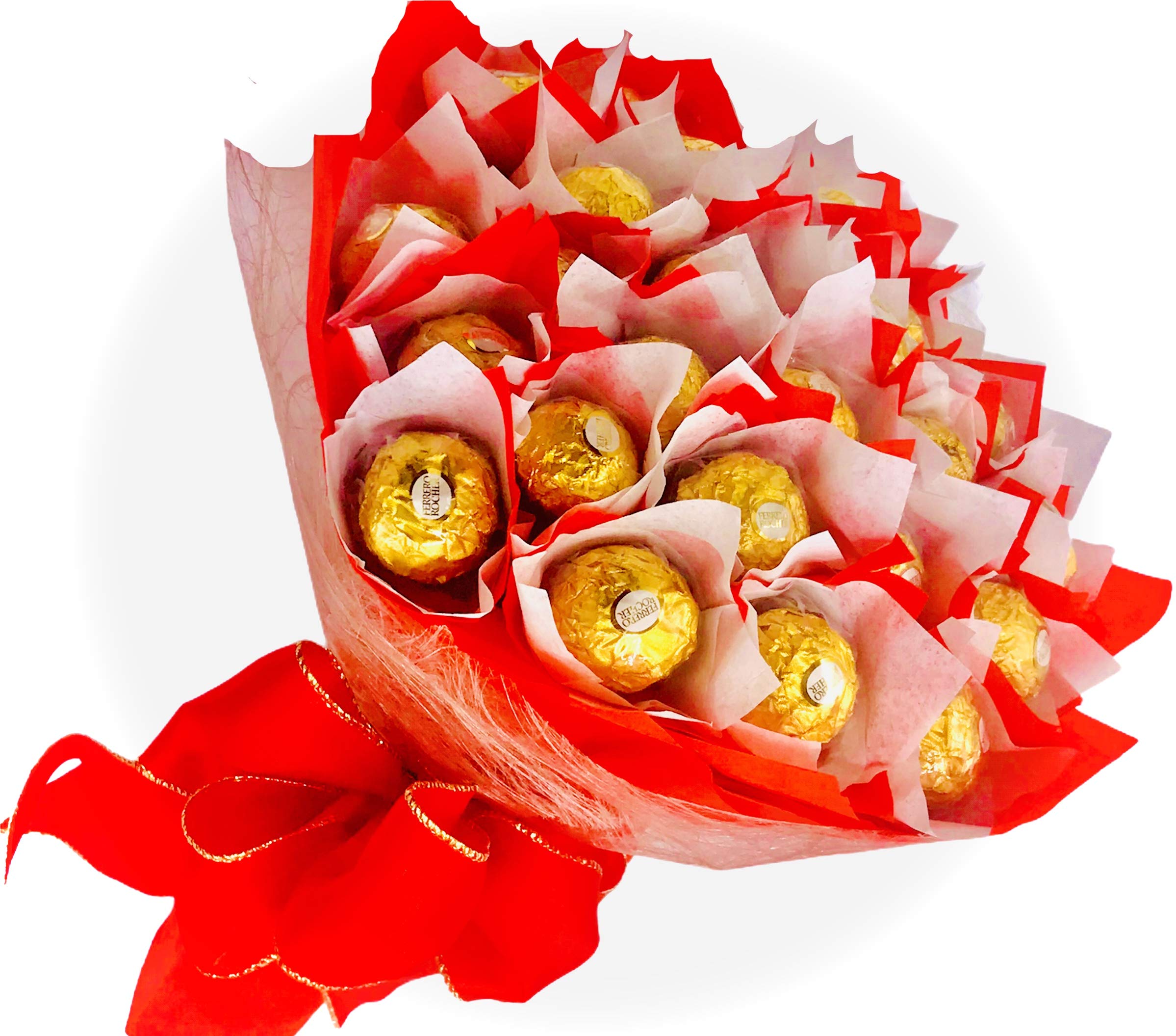Hazelnut Chocolate Rose Gift Bouquet Set