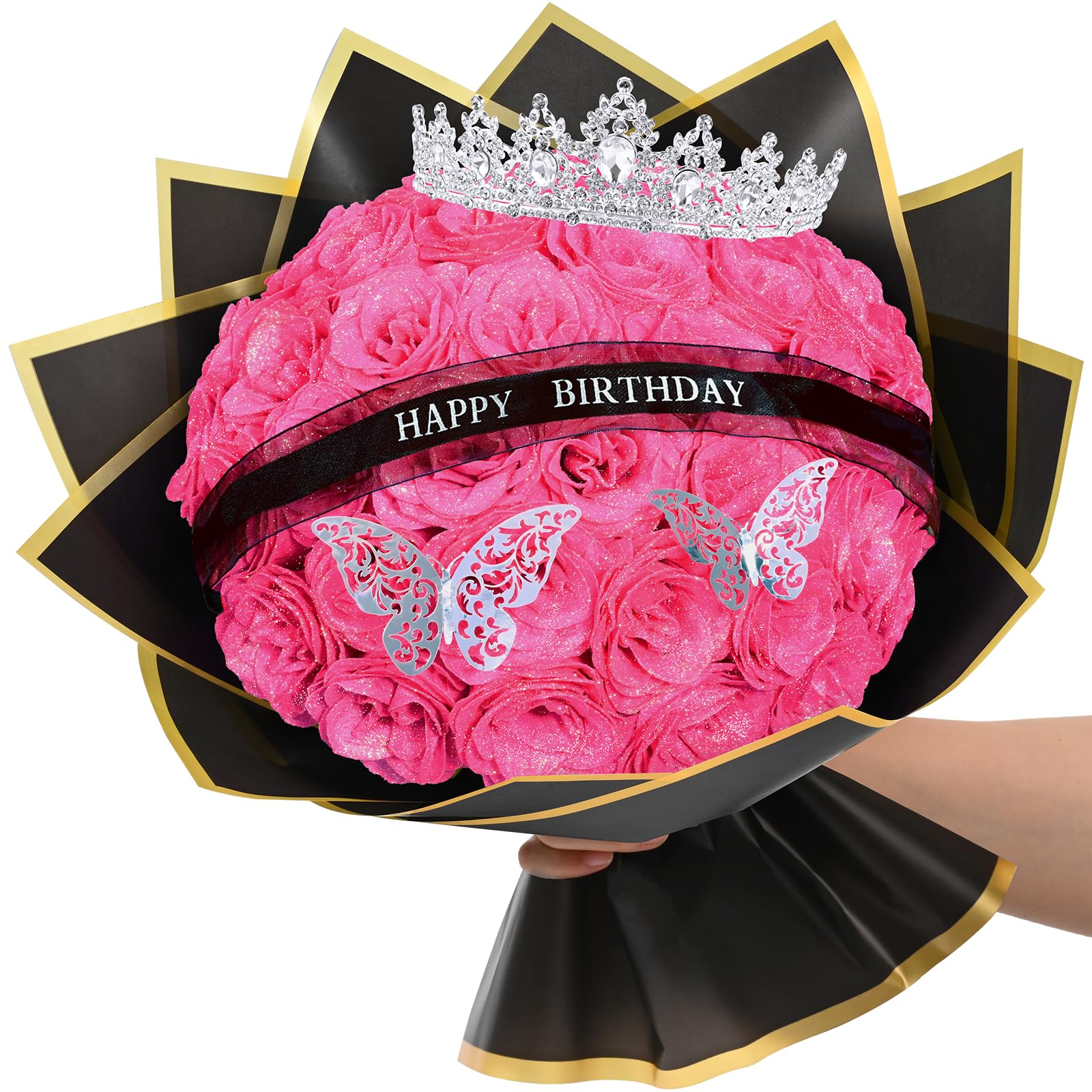 Waipfaru Glitter Roses Bouquet