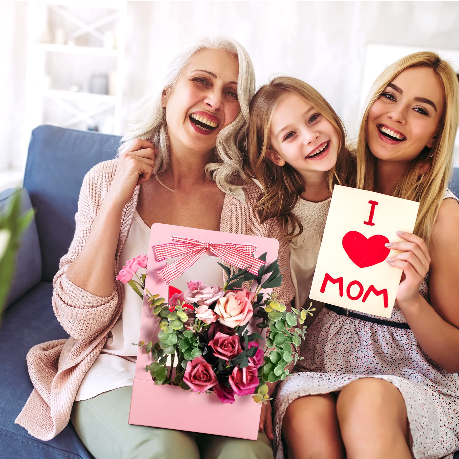 Pink Floral Gift Boxes for Bouquet Arrangements
