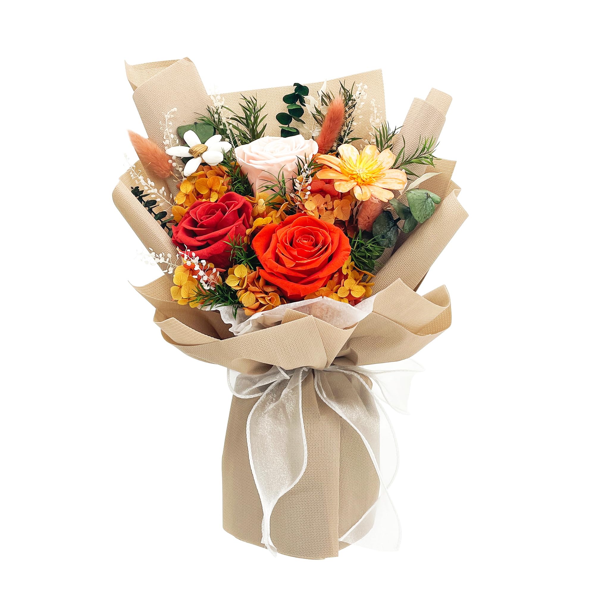 Preserved Rose Bouquet Gift Box for Women & Mom
